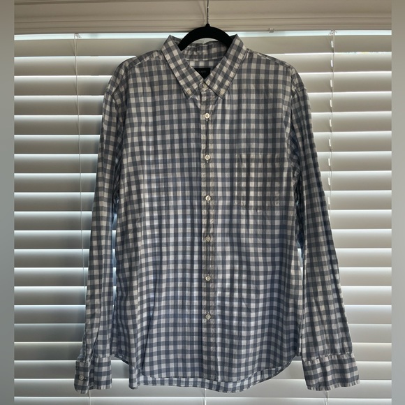 Chemise Homme J.Crew à Boutons - Blanc Et Bleu Marin - Taille XS - Occasion Très Bon état